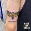 tatuaje polilla de la muerte