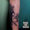tatuaje lobo blanco lobo negro