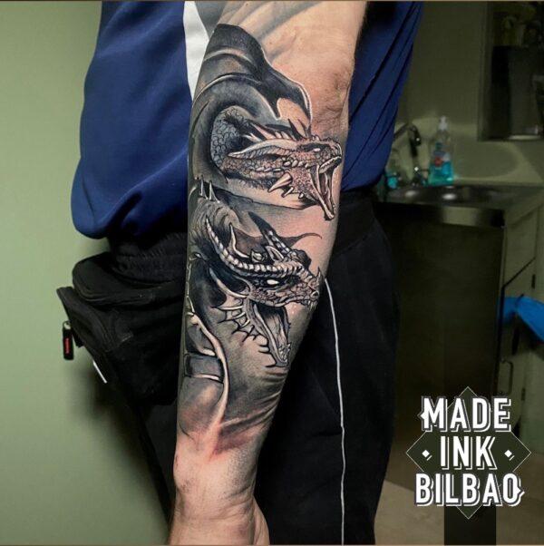 tatuaje cover dragones