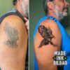 tatuaje brazo arreglo aguila
