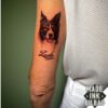 tatuaje mini retrato perro