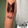 tatuaje mini retrato perro