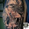 tatuaje león y espartano