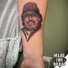 tatuaje antebrazo retrato hombre