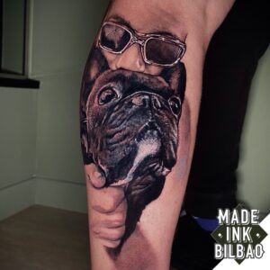 tatuaje foto retrato perro