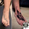 tatuaje cover pie flores