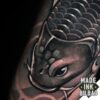 tatuaje antrebrazo pez koi