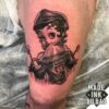 tatuaje pierna Betty Boop