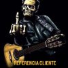 tatuaje antebrazo calavera mano guitarra