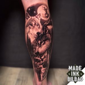 tatuaje gemelo familia lobos