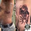 tatuaje cover costillas caballeros zodiaco