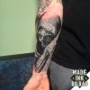 tatuaje cover samurai calavera katana