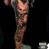 tatuaje demonio chica serpiente