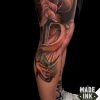 tatuaje demonio chica serpiente