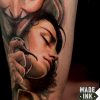tatuaje demonio chica serpiente