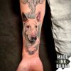 tatuaje retrato color perro