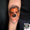 tatuaje retrato perro color